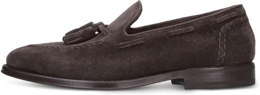 Henderson Baracco Loafers met kwastje en stiksel Bruin