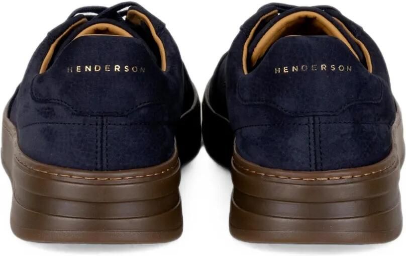 Henderson Baracco logo-print suede sneakers Blauw - Foto 2