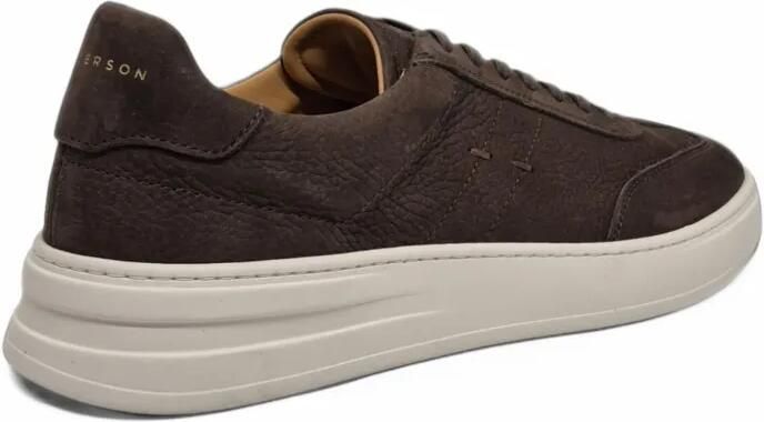 Henderson Baracco Pantern textured-finish panelled sneakers Bruin - Foto 4