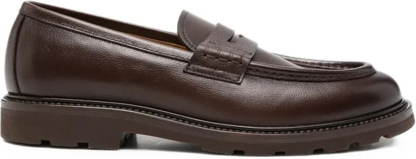 Henderson Baracco Leren loafers Bruin