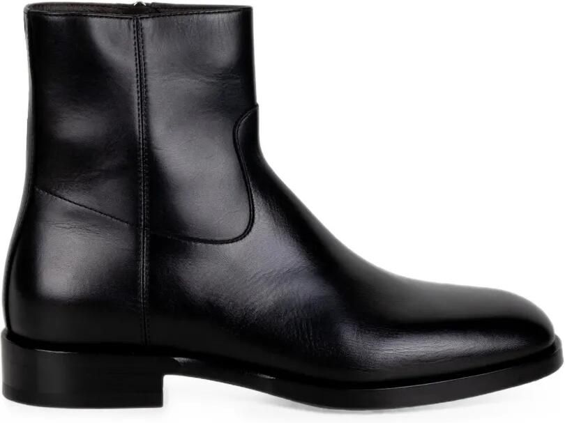 Henderson Baracco side-zip leather boots Zwart
