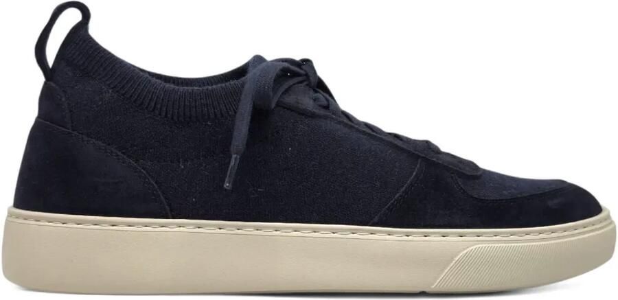 Henderson Baracco Sneakers met suède vlak Blauw