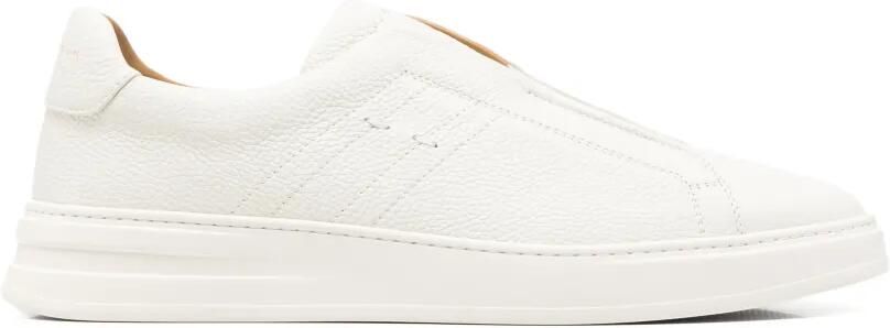 Henderson Baracco Sneakers van bewerkt leer Wit
