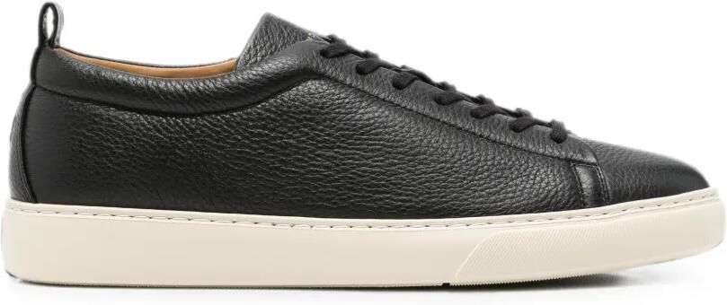Henderson Baracco Sneakers van bewerkt leer Zwart