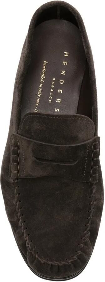 Henderson Baracco Sonia loafers met penny bandje Bruin - Foto 2