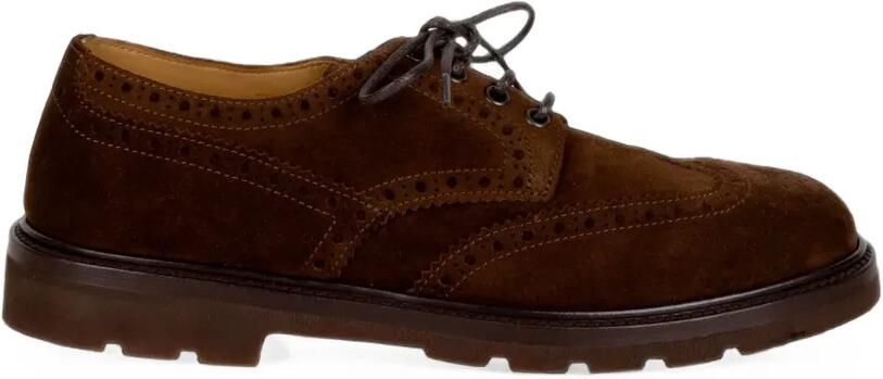 Henderson Baracco Suède brogues Bruin
