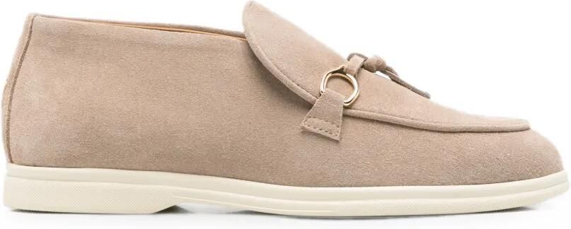 Henderson Baracco Suède loafers Beige