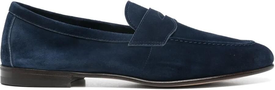 Henderson Baracco Suède loafers Blauw