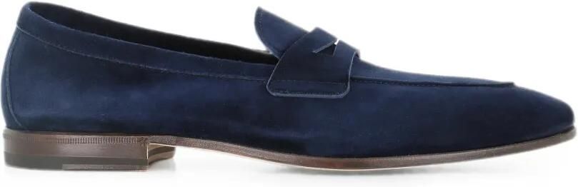 Henderson Baracco Suède loafers Blauw