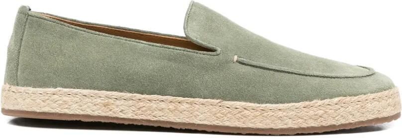 Henderson Baracco Suède loafers Groen