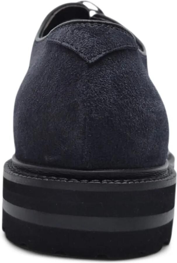 Henderson Baracco Suède Oxford schoenen met kapneus Blauw - Foto 2
