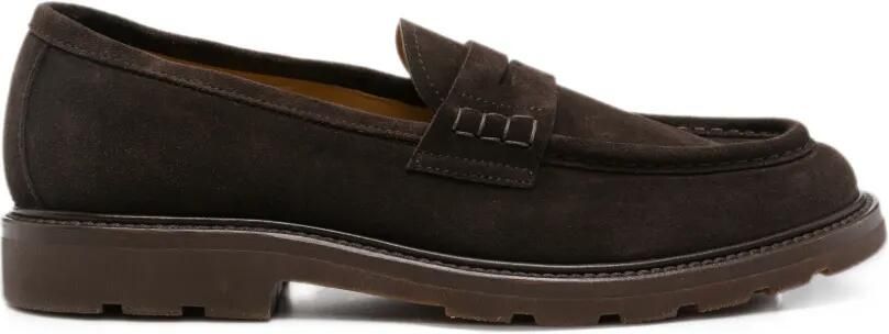 Henderson Baracco suede penny loafers Bruin