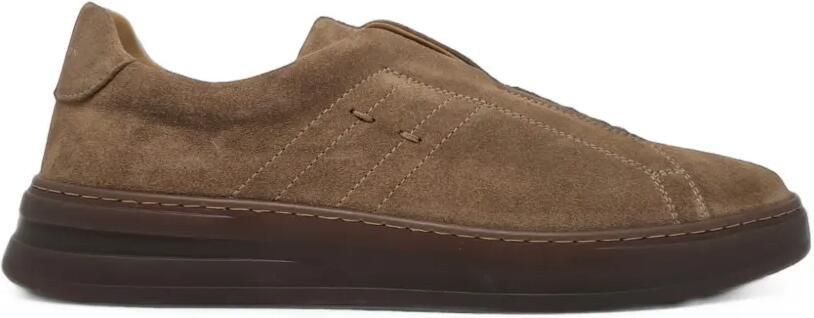 Henderson Baracco Suède slip-on sneakers Bruin