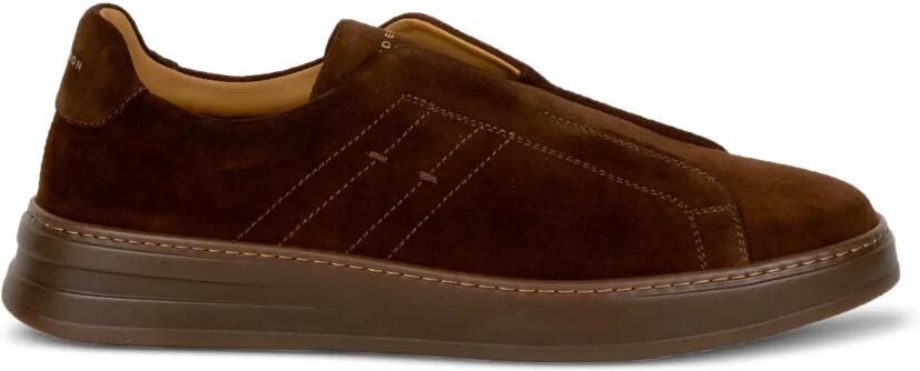 Henderson Baracco suede slip-on sneakers Bruin