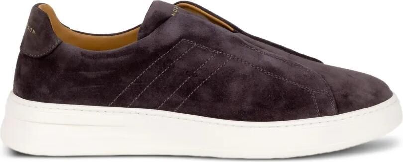 Henderson Baracco suede slip-on sneakers Grijs