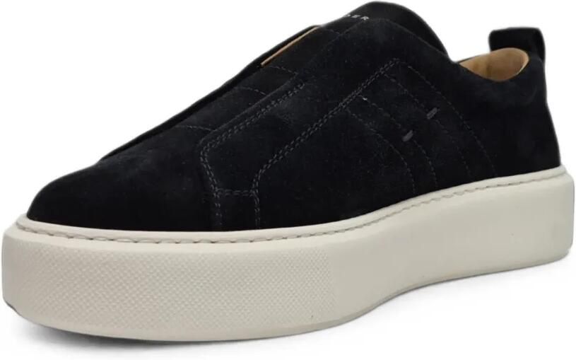 Henderson Baracco Suède sneakers Zwart