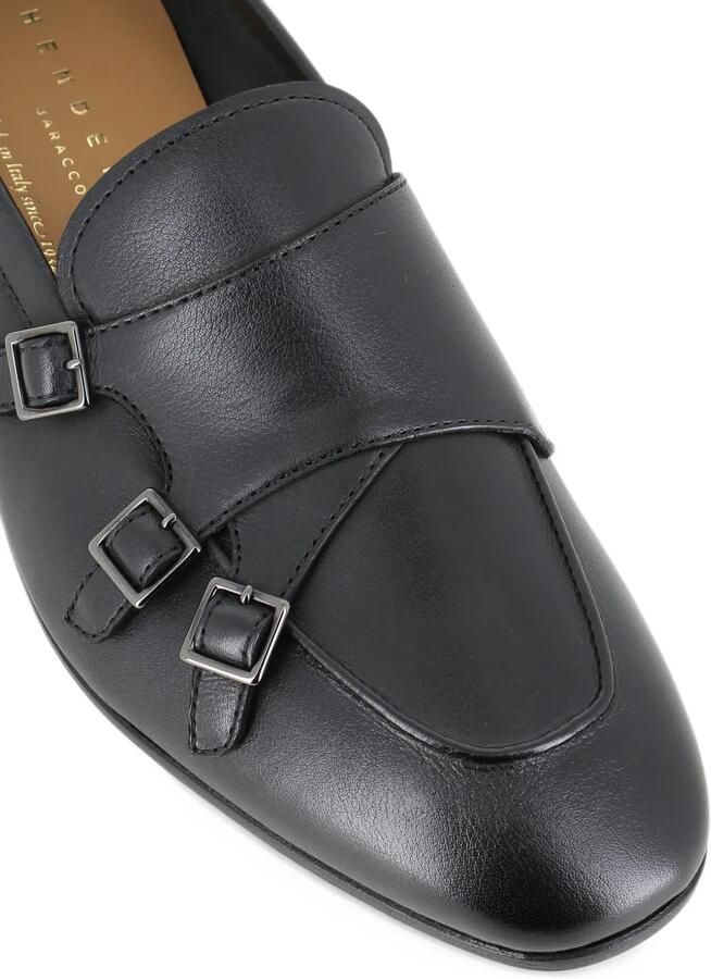 Henderson Baracco Gespschoenen met drie bandjes Zwart - Foto 4