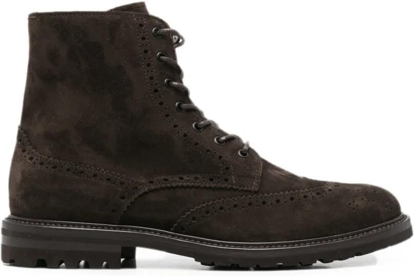 Henderson Baracco Veterlaarzen met brogue-detail Bruin
