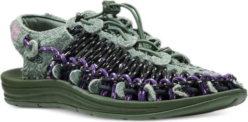 Henrik Vibskov x Keen Dunek Lea leren sandalen Groen - Foto 4