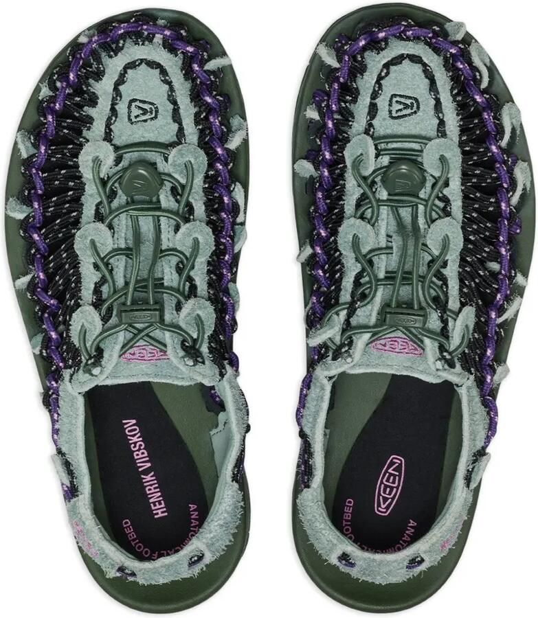 Henrik Vibskov x Keen Dunek Lea leren sandalen Groen - Foto 2