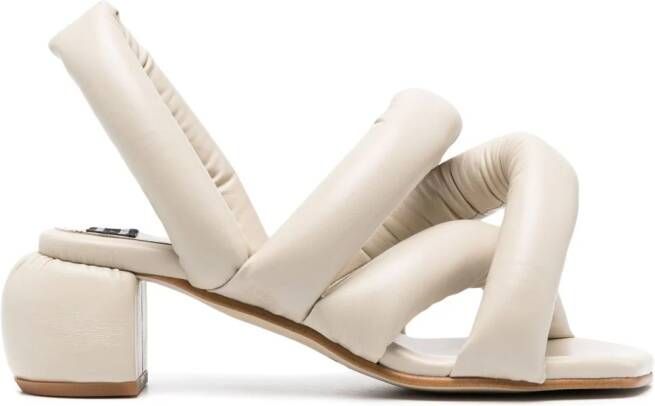 Henrik Vibskov Sausage sandalen met gekruiste bandjes Beige