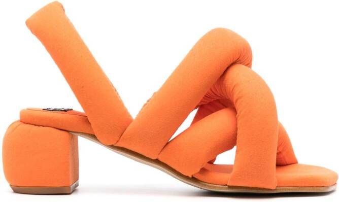 Henrik Vibskov Sausage sandalen met gekruiste bandjes Oranje