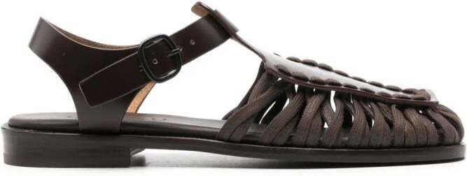 Hereu Alaro leren sandalen Bruin