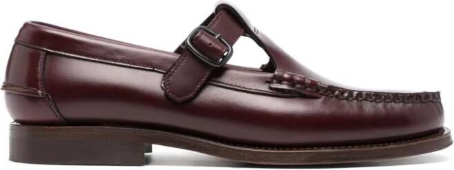 Hereu Alber loafers met ronde neus Rood