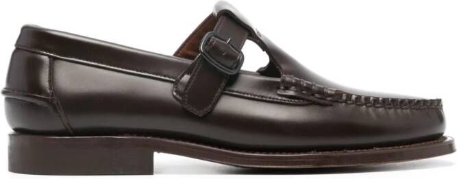 Hereu Alber leren loafers Bruin