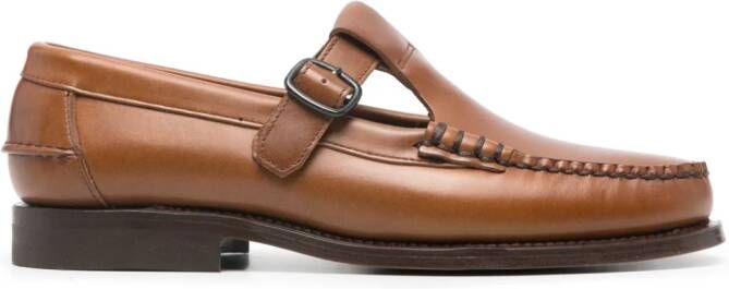 Hereu Alber leren loafers Bruin