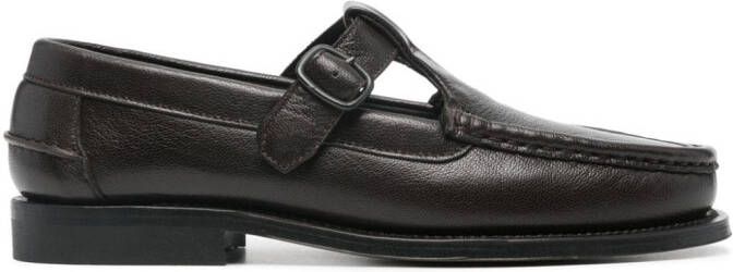 Hereu Alber leren loafers Zwart