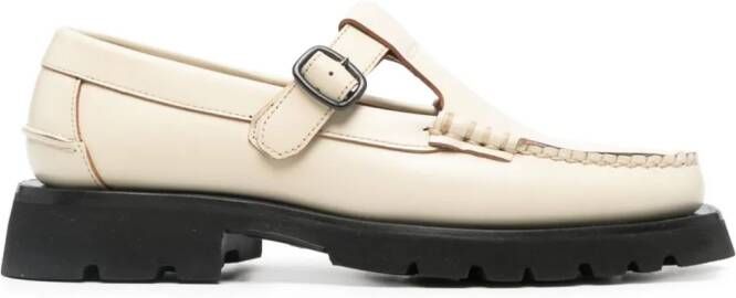 Hereu Alber Sport leren loafers Beige