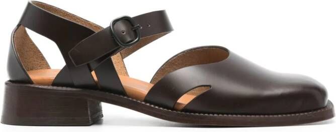 Hereu Alorda leren pumps Bruin