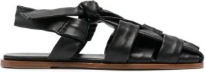 Hereu Bena geknoopte sandalen Zwart