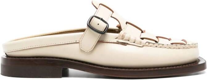 Hereu Bonell leren loafers Beige