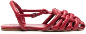 Hereu Cage leren sandalen Rood