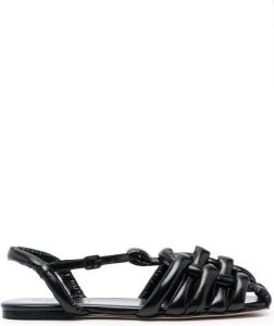 Hereu Cage leren sandalen Zwart