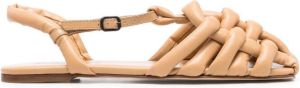 Hereu Cabersa leren sandalen Beige