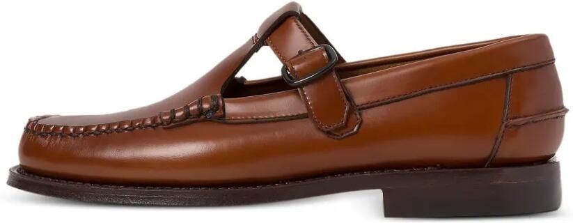 Hereu ALBER loafers met T-bandje en gesp Bruin