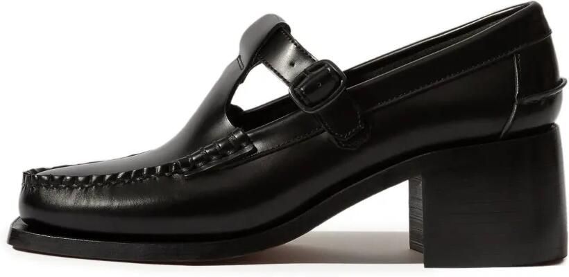 Hereu Alber loafers met T-bandje Zwart