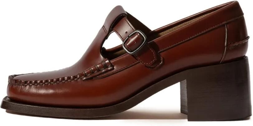 Hereu Alber pumps met T-bandje Bruin