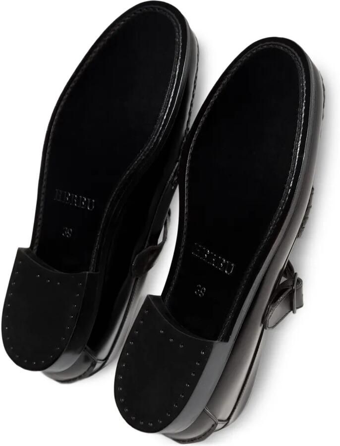 Hereu ALBER T-bar loafers Zwart - Foto 4