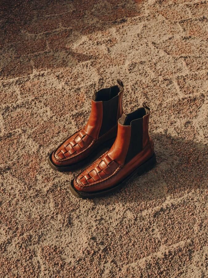Hereu Alda Woven Sport Chelsea boots Bruin - Foto 4