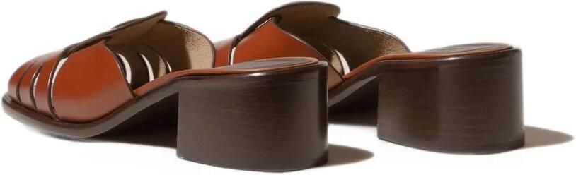 Hereu Ancora squared fisherman heeled sandals Bruin - Foto 4
