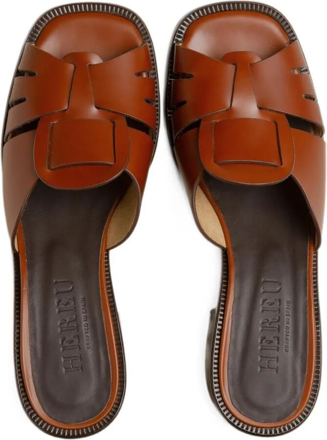 Hereu Ancora squared fisherman heeled sandals Bruin - Foto 3