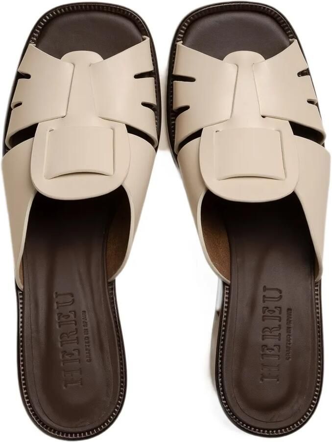 Hereu Ancora squared fisherman sandals Geel - Foto 3