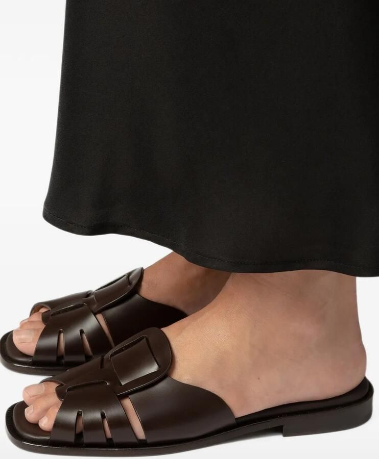 Hereu Ancora Squared flat sandals Bruin - Foto 2