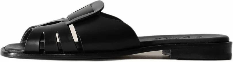 Hereu Ancora Squared flat sandals Bruin