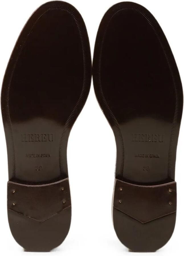 Hereu Besso geweven sandalen met T-bandje Bruin - Foto 2