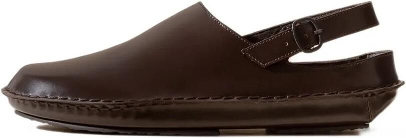 Hereu Cargol slingback klompen met festonstiksels Bruin
